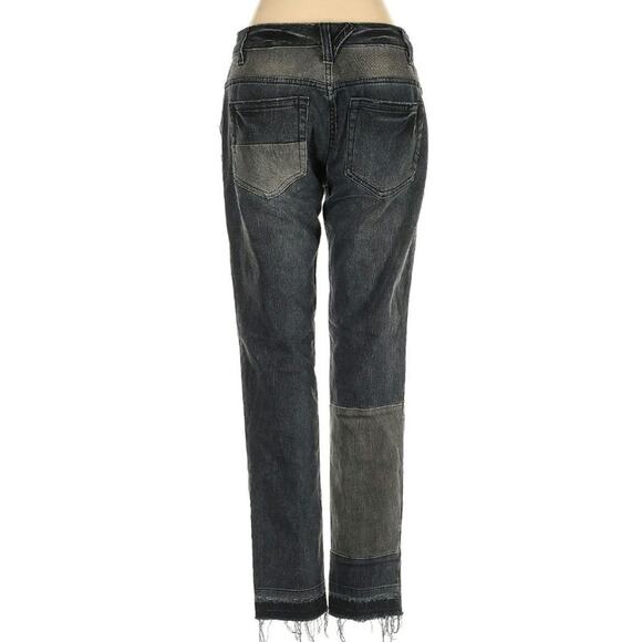 Free People Patched Relaxed Patchwork Size 26 Skinny Jeans - Picture 3 of 5